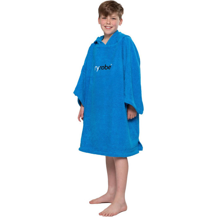 2024 Dryrobe Junior Toalla Con Capucha De Algodn Orgnico Cambio Robe V3 V3OCT - Cobalt Blue